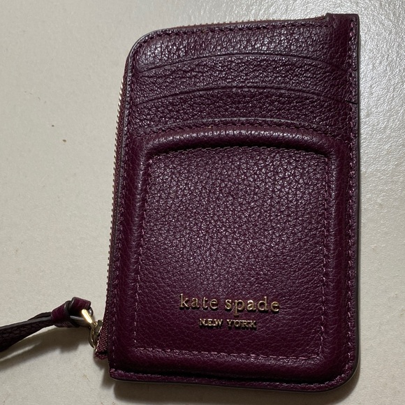 kate spade Burgundy Leather Phone Case - Picture 1 of 6